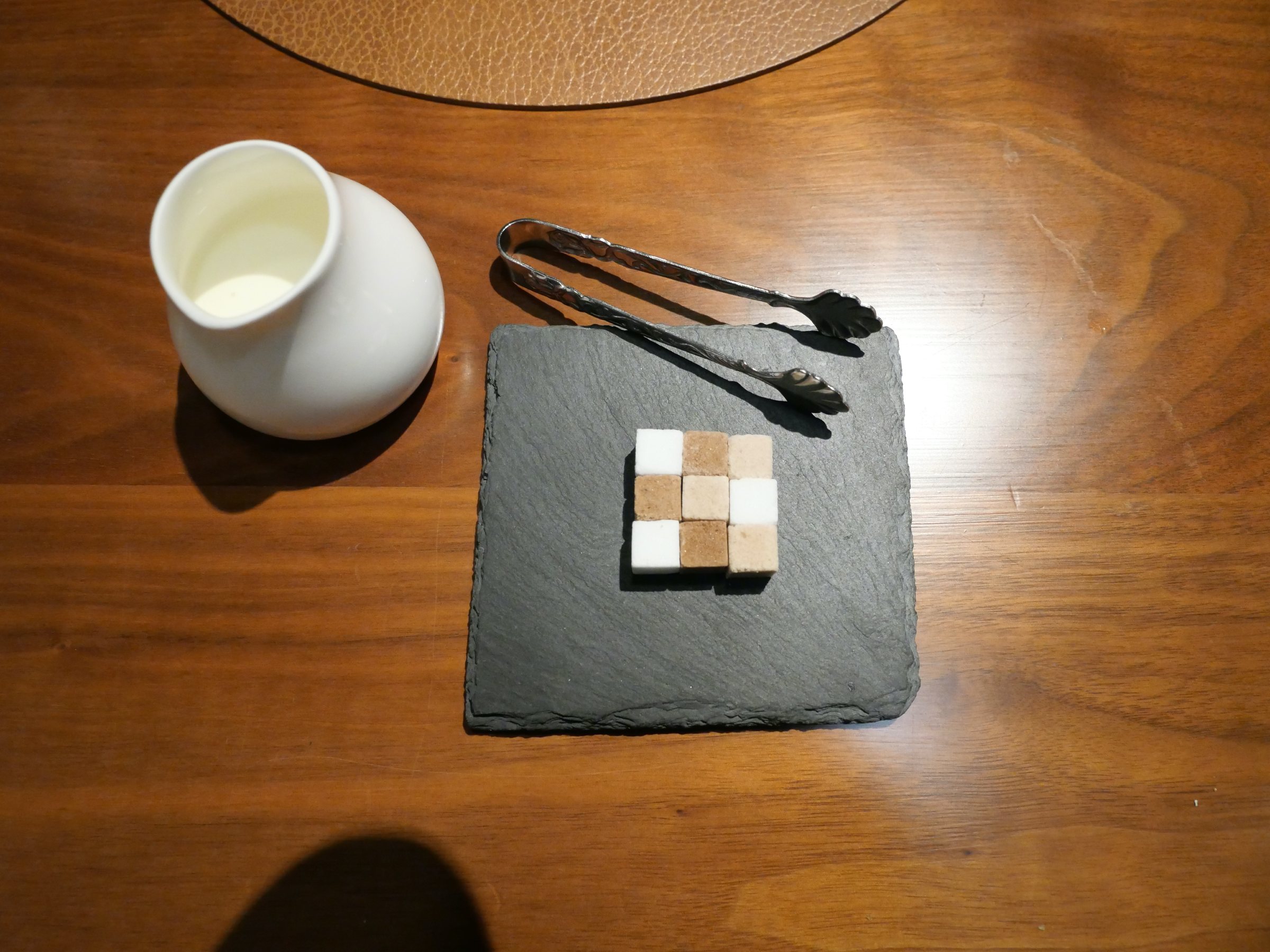 Coffee, and sugar served with a sense of occasion.