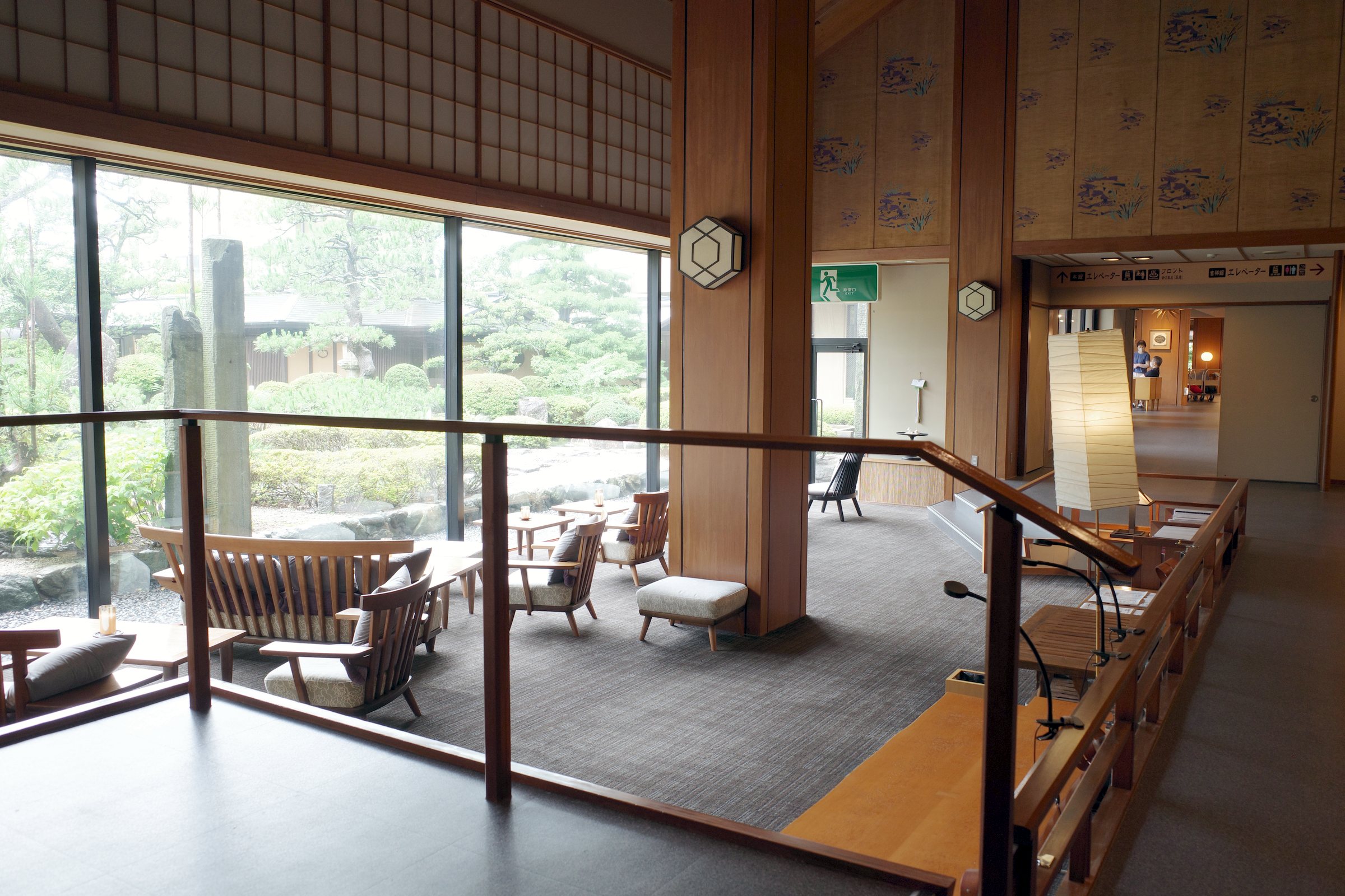 Another seating area beside the garden windows.