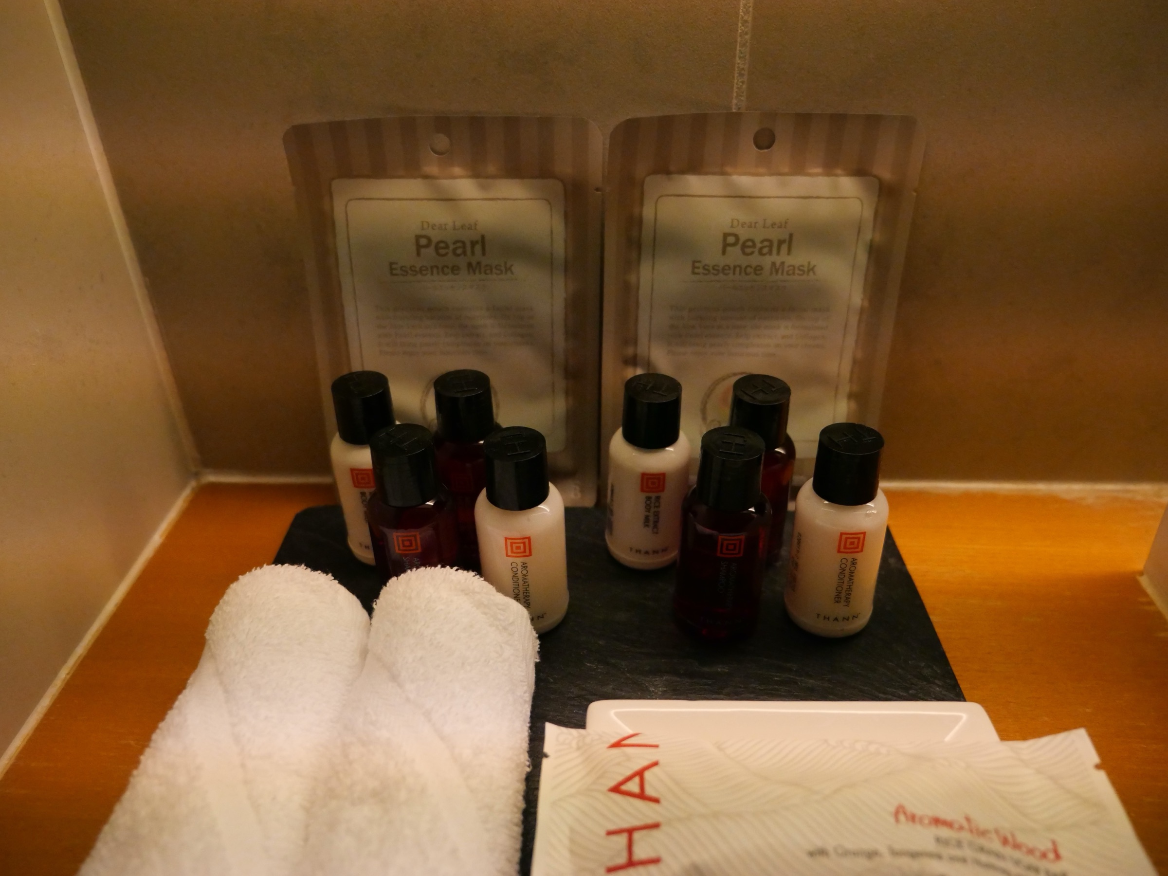 Amenities, laid out with care.