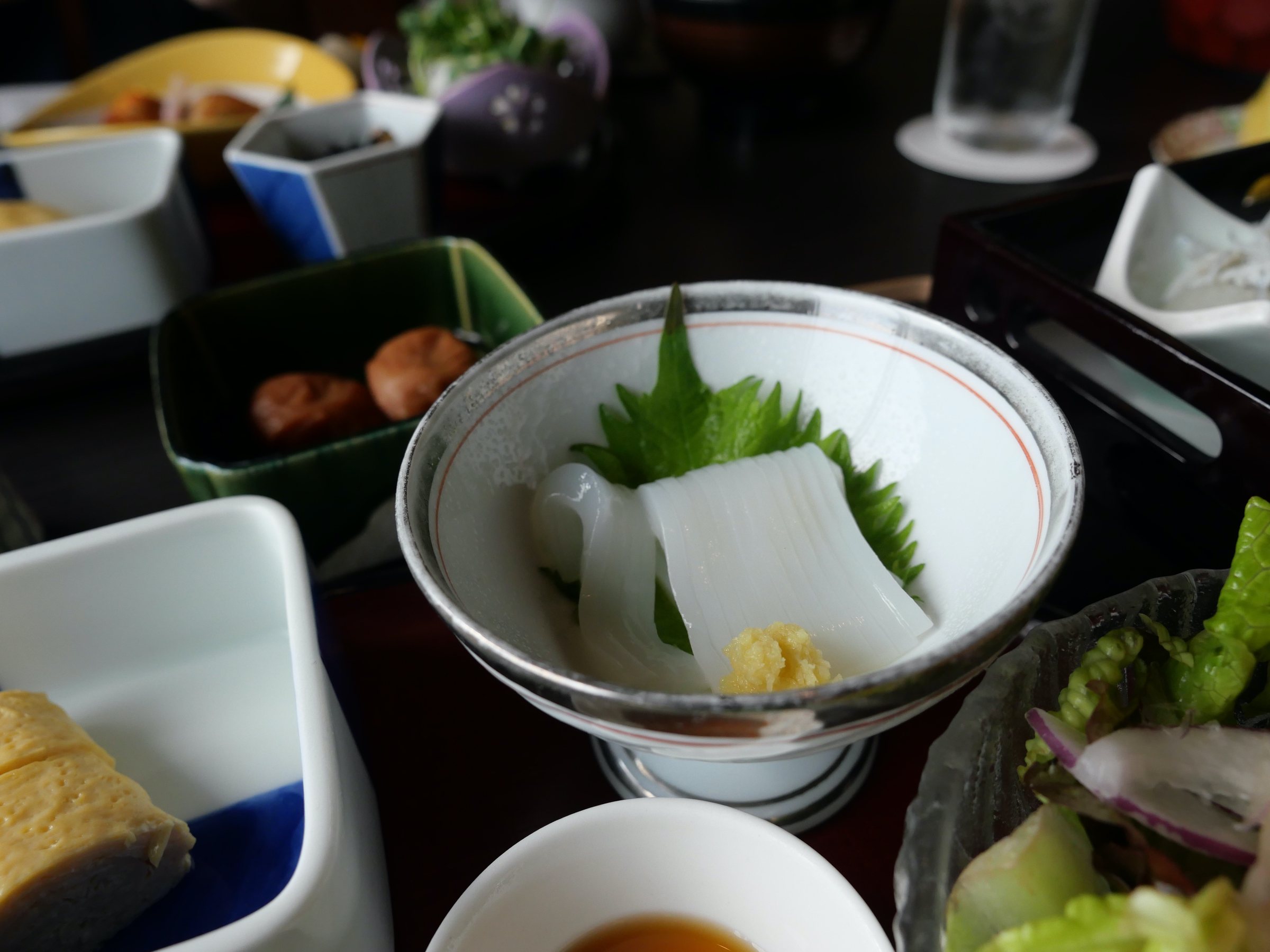 Morning sashimi.