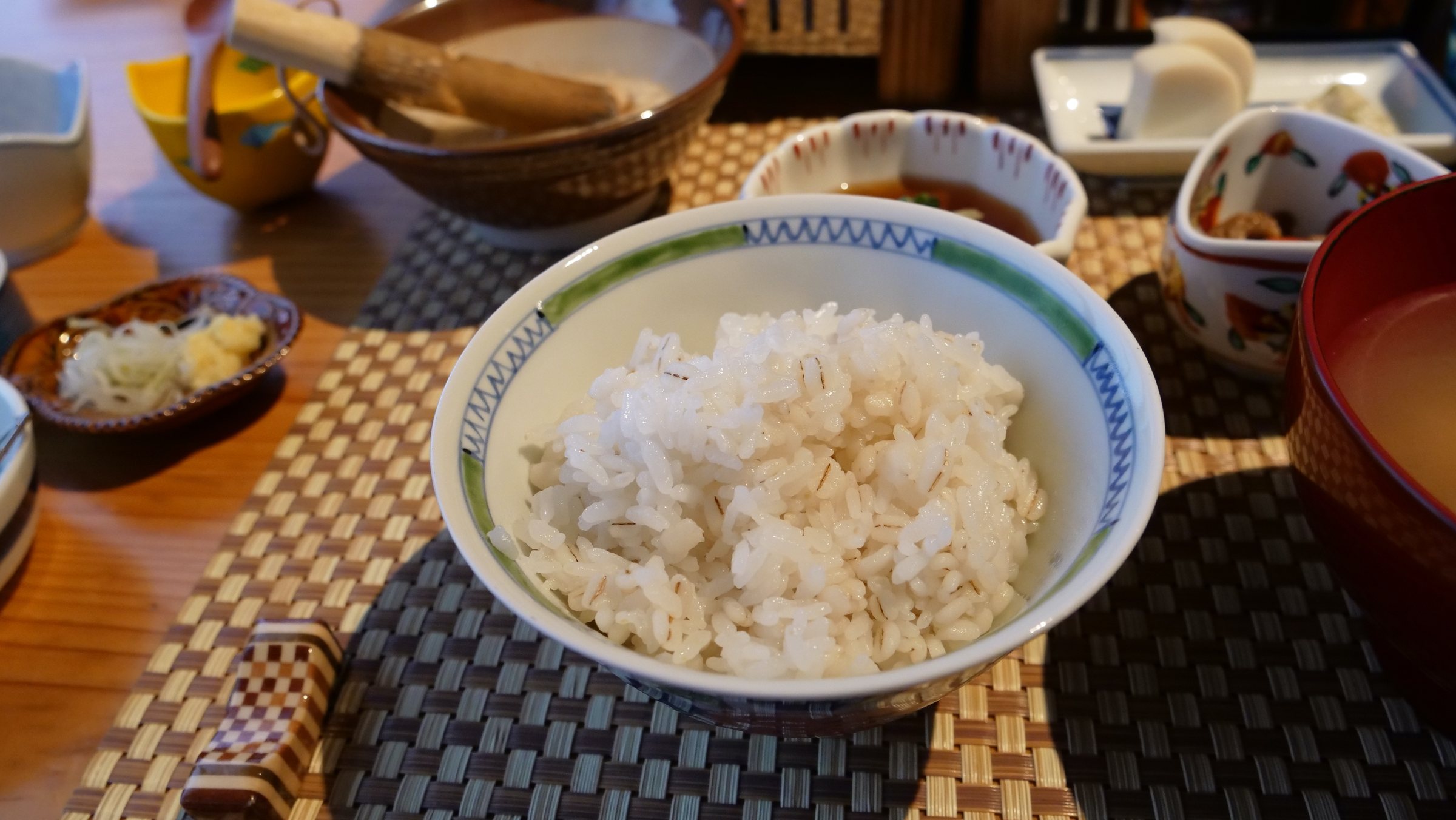 Barley rice.